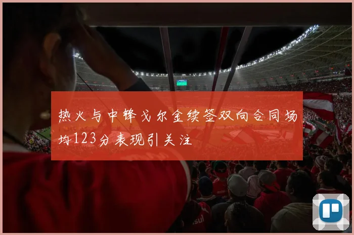 热火与中锋戈尔金续签双向合同场均123分表现引关注